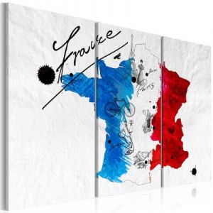 Obraz - Witamy we Francji! - tryptyk